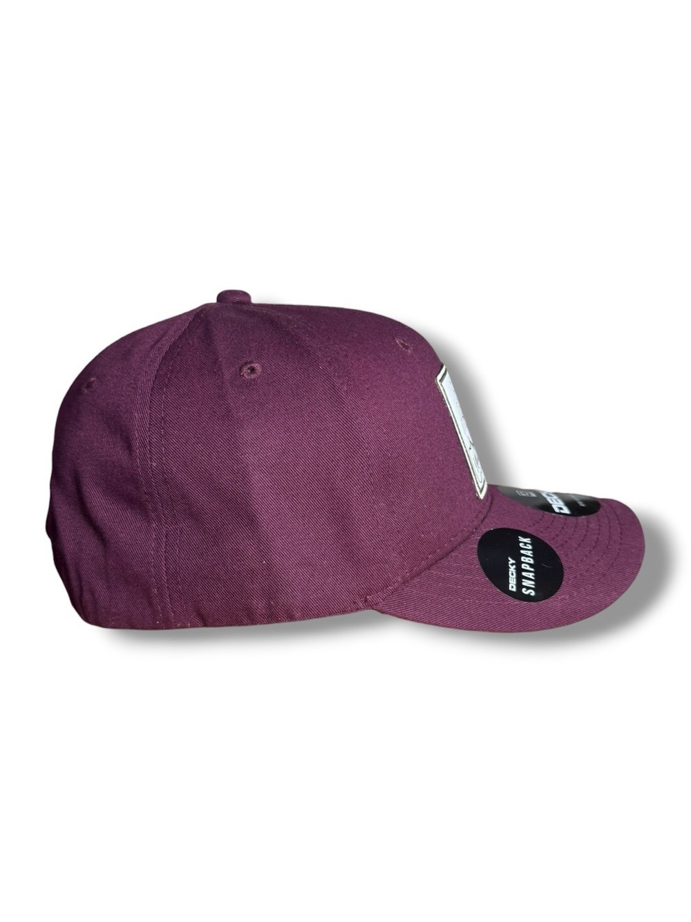 Decky Johnny Cash Patch Snapback Hat Deep Plum - Picture 4 of 5